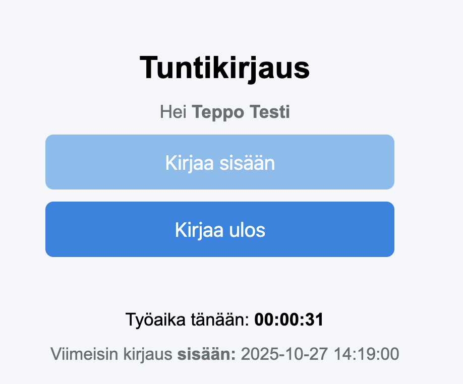 Tuntiseuranta